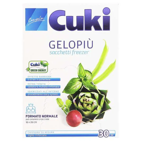 CUKI Cuki Sacchetti Freezer 30pz - Normale 18x28cm - MegaPrezzo