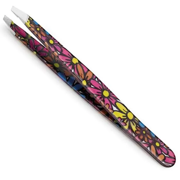 ESTAS Estas Pinzetta Acciaio Inox Obliqua - Flowers - MegaPrezzo