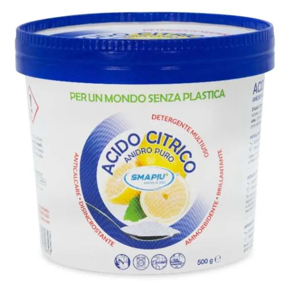 SMAPIU Smapiu Acido Citrico Anidro Puro - 500gr - MegaPrezzo
