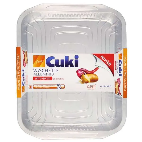 CUKI Cuki Vaschette Alluminio 12 Porzioni - 2pz - MegaPrezzo