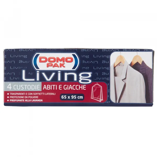 DOMOPAK Domopak Custodia Abiti e Giacche 65x95 - 4pz - MegaPrezzo