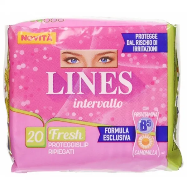 LINES Lines Intervallo Assorbenti Fresh Ripiegati - 20pz - MegaPrezzo