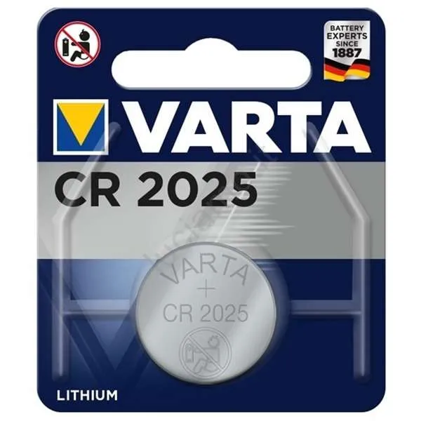 VARTA Varta Pila Lithium CR2025 da 3V 157mHa - MegaPrezzo