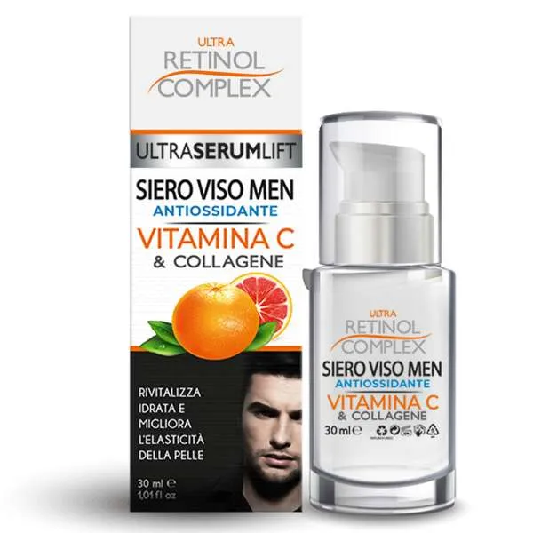 RETINOL COMPLEX Ultra Retinol Complex Siero Viso Men Antiossidante - 30ml - MegaPrezzo