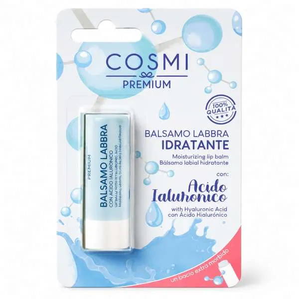COSMI ITALIA Cosmi Balsamo Labbra Idratante Stick - Acido Ialuronico - MegaPrezzo