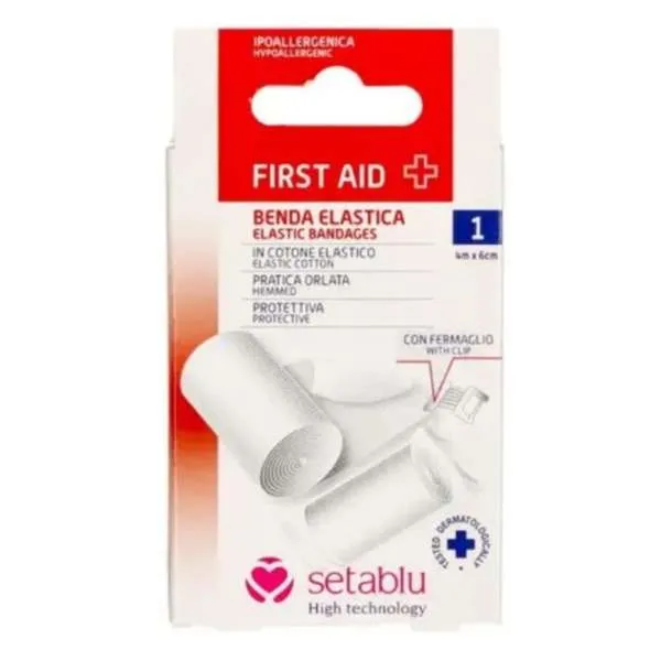 SETABLU Setablu Benda Elastica con Fermaglio 4mx6cm - MegaPrezzo