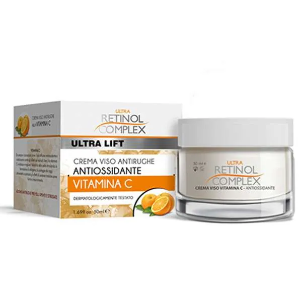 RETINOL COMPLEX Ultra Retinol Complex Crema Viso Vitamina C - 50ml - MegaPrezzo