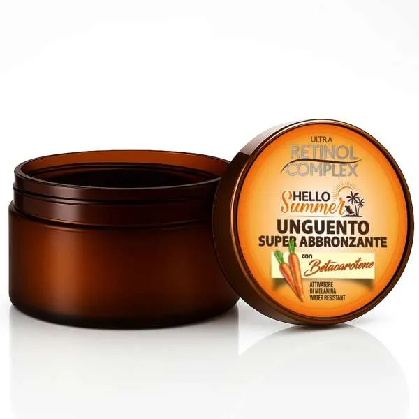 RETINOL COMPLEX Retinol Complex Unguento Super Abbronzante con Betacarotene - 150ml - MegaPrezzo