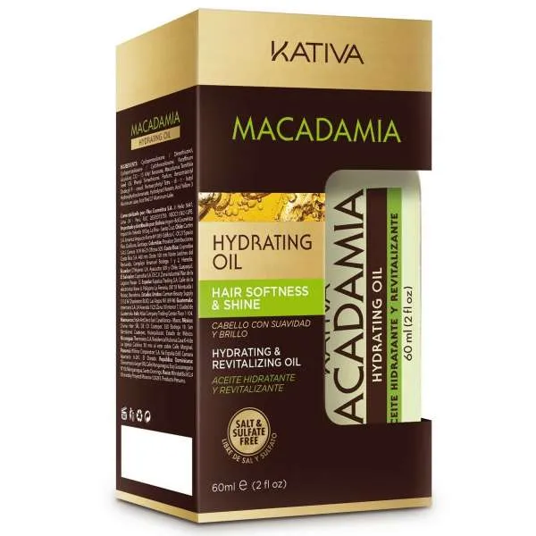 KATIVA Kativa Macadamia Hydrating Oil Softness Shine - 60ml - MegaPrezzo