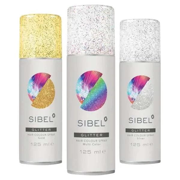SIBEL Sibel Glitter Spray Colorante Temporaneo per Capelli - 125ml - MegaPrezzo