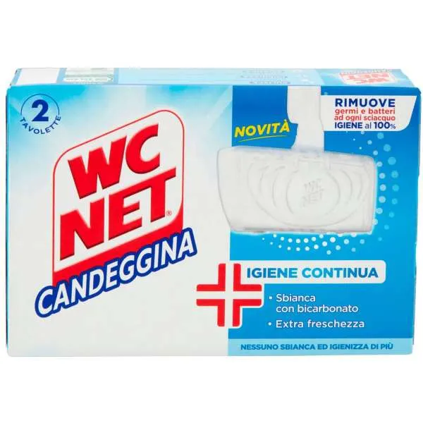 WC NET WC Net Tavoletta Igienizzante 2pz - Candeggina - MegaPrezzo