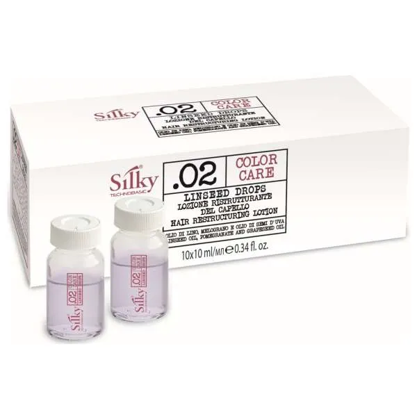 SILKY Silky Color Care Linseed Drops Lozione Ristrutturante - 10x10ml - MegaPrezzo
