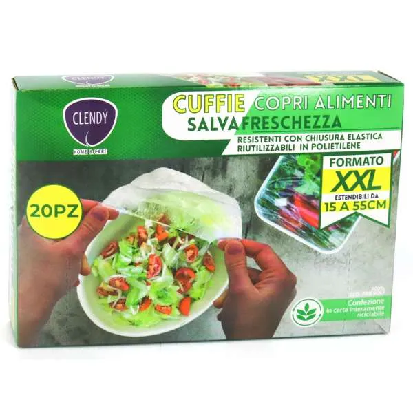 CLENDY Clendy Cuffie Copri Alimenti XXL - 20pz - MegaPrezzo