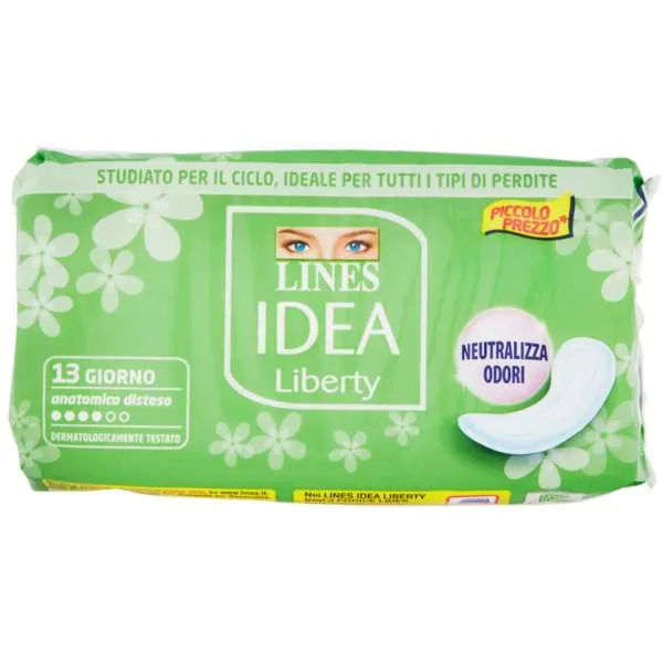 LINES Lines Idea Liberty Assorbenti Anatomici - 13pz - MegaPrezzo