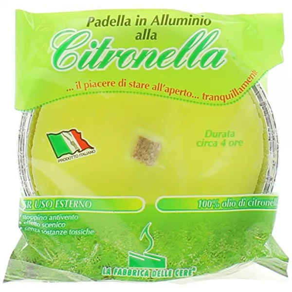 NAPPI Nappi Citronella Anti-Zanzare con Padella in Alluminio - 16,5cm - MegaPrezzo