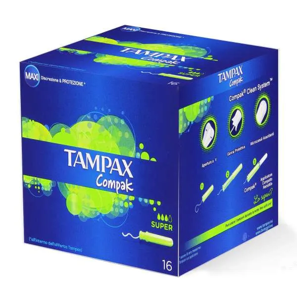 TAMPAX Tampax Assorbenti Compax Super - 16pz - MegaPrezzo