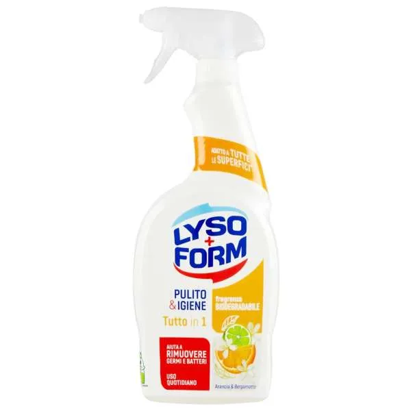 LYSOFORM Lysoform Tutto in 1 Spray 750ml - Arancia e Bergamotto - MegaPrezzo