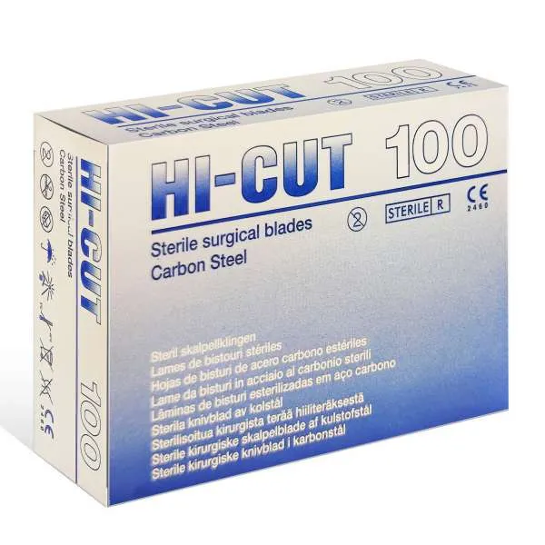 HI-CUT Hi-Cut Lame da Bisturi Sterili in Carbonio - 100pz - MegaPrezzo