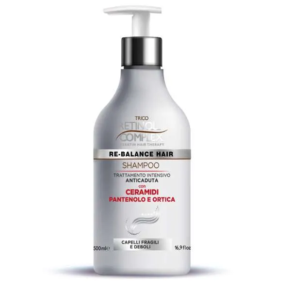 RETINOL COMPLEX Trico Retinol Complex Shampoo Anticaduta con Ceramidi e Pantenolo - 500ml - MegaPrezzo