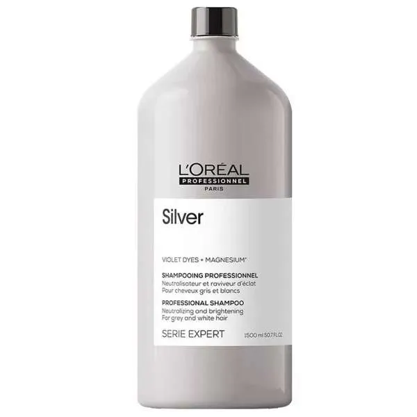 LOREAL PROFESSIONNEL Loreal Expert Silver Shampoo Capelli Grigi e Bianchi - 1500ml - MegaPrezzo