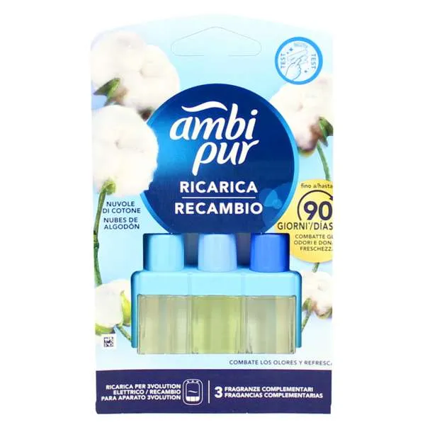 AMBIPUR Ambipur 3Volution Ricarica per Diffusore - Nuvole di Cotone - MegaPrezzo