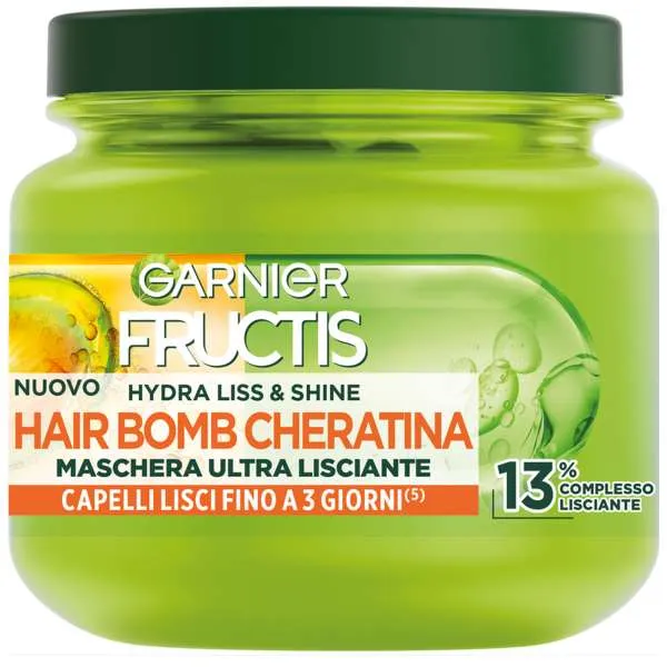 GARNIER Garnier Fructis Maschera Hydra Liss Cheratina - 320ml - MegaPrezzo