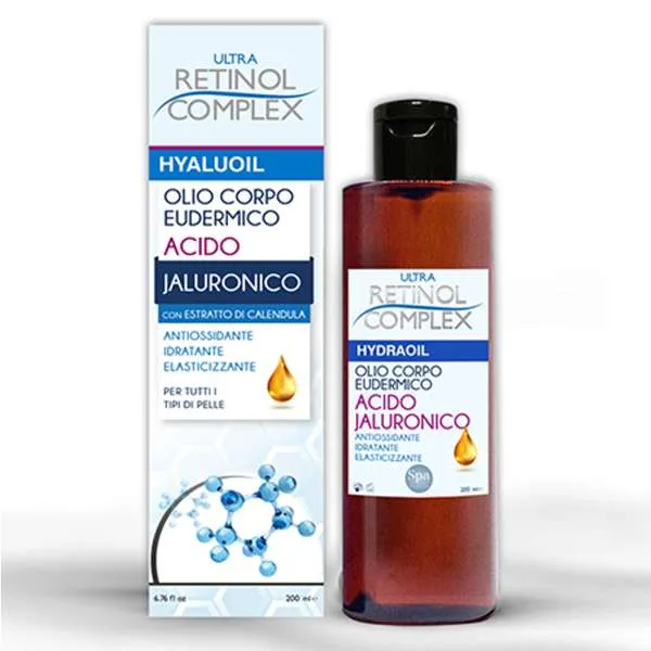 RETINOL COMPLEX Ultra Retinol Complex Olio Corpo Acido Jaluronico - 200ml - MegaPrezzo