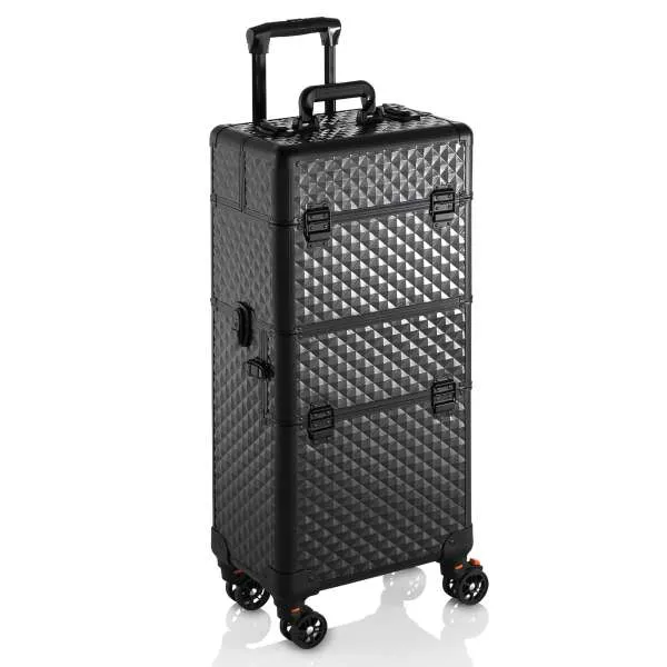 XANITALIA Trolley Nica Rigido Professionale Porta Attrezzi - Nero - MegaPrezzo