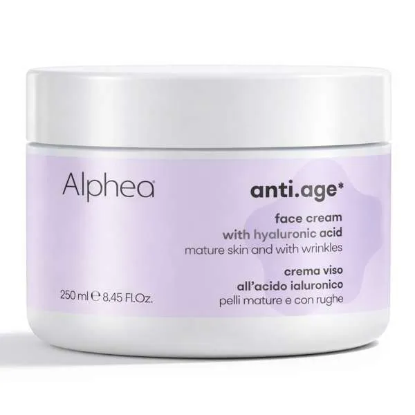 ALPHEA Alphea Anti Age Crema Viso Acido Ialuronico - 250ml - MegaPrezzo