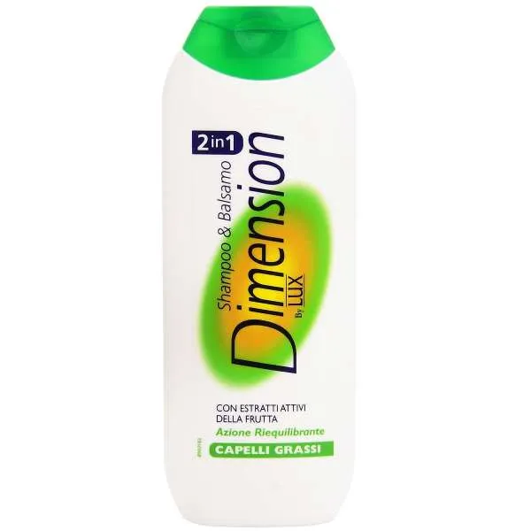 DIMENSION Dimension by Lux Shampoo & Balsamo 2in1 250ml - Capelli Grassi - MegaPrezzo