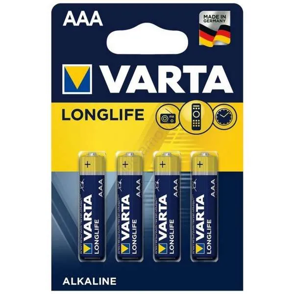 VARTA Varta Pile Long Life Extra MiniStilo Alcalina 1,5V - 4pz - MegaPrezzo