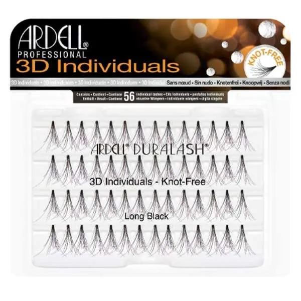 ARDELL PROFESSIONAL Ardell Ciglia Finte 3D Individuals - Long Black - MegaPrezzo