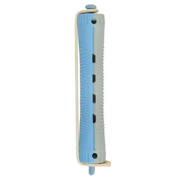 XANITALIA Bigodini Permanente Forati Lunghi 12pz - 13mm Grigio/Celeste - MegaPrezzo