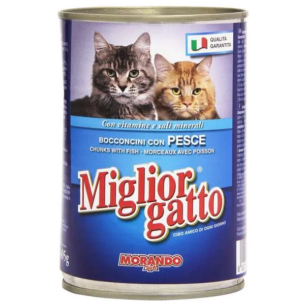 MORANDO Migliorgatto Bocconcini 405gr - Pesce - MegaPrezzo