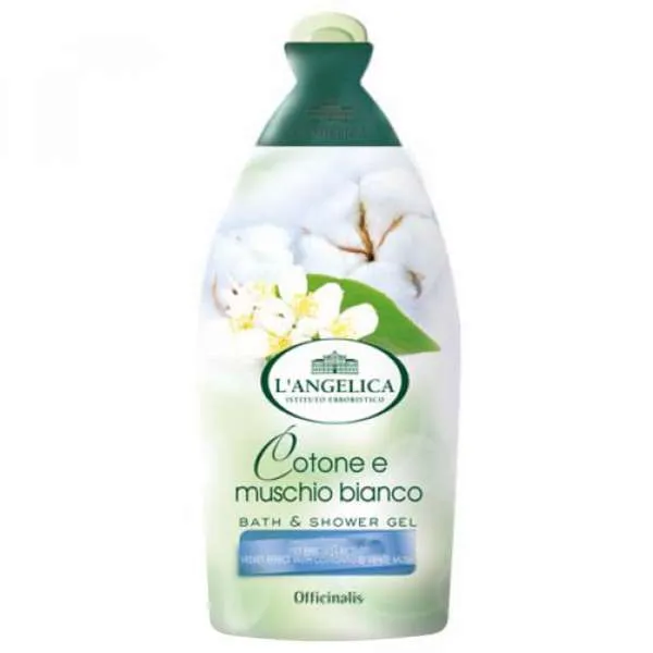 L'ANGELICA L'Angelica Bagnoschiuma 450ml - Cotone e Muschio Bianco - MegaPrezzo