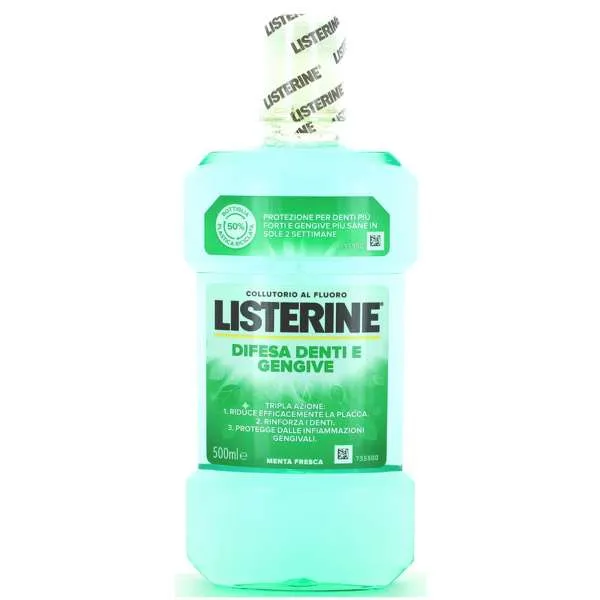 LISTERINE Listerine Collutorio Denti e Gengive Menta Fresca - 500ml - MegaPrezzo