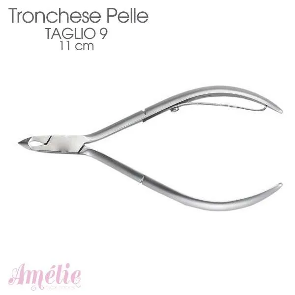 AMELIE Amelie Tronchese Pelle Acciaio Inox - 11cm Taglio 9 - MegaPrezzo