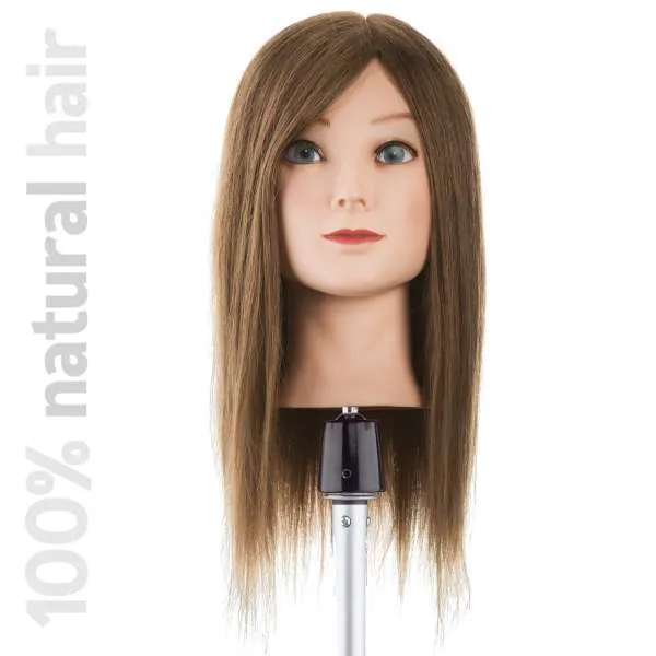 XANITALIA Testina Studio Capelli Naturali 40cm - Medio Lungo - MegaPrezzo
