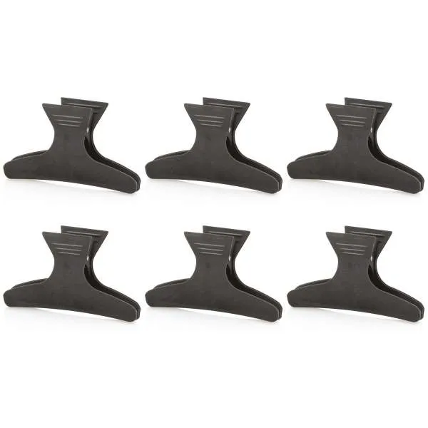 XANITALIA Clip Ferma Capelli in Carbonio da 8cm - 6pz - MegaPrezzo