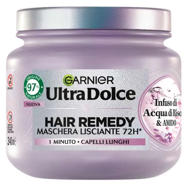 GARNIER Garnier Ultra Dolce Maschera Hair Remedy Infuso Acqua di Riso - 340ml - MegaPrezzo
