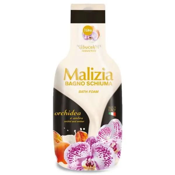 MALIZIA Malizia Bagno Schiuma 1000ml - Orchidea e Ambra - MegaPrezzo
