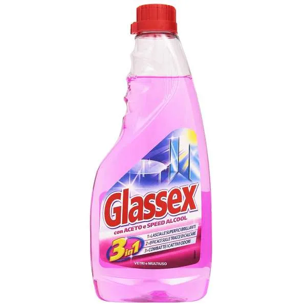 GLASSEX Glassex Detergente Vetri Ricarica 500ml - Aceto - MegaPrezzo