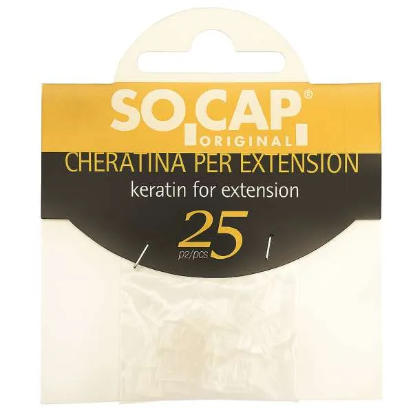 SOCAP Socap Cheratina Trasparente per Extension - 25pz - MegaPrezzo