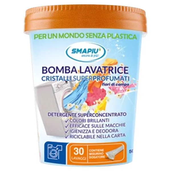 SMAPIU Smapiu Bomba Lavatrice Cristalli Superprofumati 500gr - Fiori di Campo - MegaPrezzo
