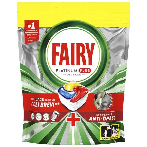 FAIRY Fairy Platinum Plus Caps Lavastoviglie 59pz - Lemon - MegaPrezzo