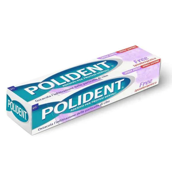 POLIDENT Polident Crema Adesiva Protesi Dentali 40gr - Free - MegaPrezzo