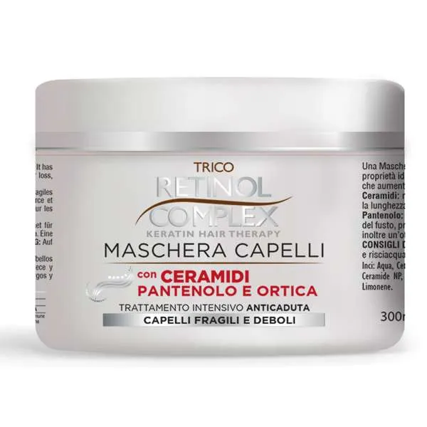 RETINOL COMPLEX Trico Retinol Complex Maschera Anticaduta con Ceramidi e Pantenolo - 300ml - MegaPrezzo