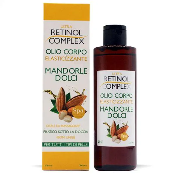 RETINOL COMPLEX Ultra Retinol Complex Olio Corpo Elasticizzante Mandorle Dolci - 200ml - MegaPrezzo