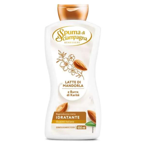 SPUMA DI SCIAMPAGNA Spuma di Sciampagna Bagnodoccia Crema 650ml - Mandorla e Karitè - MegaPrezzo