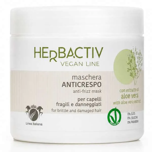 LINEA ITALIANA Herbactiv Vegan Line Maschera Anticrespo - 500ml - MegaPrezzo